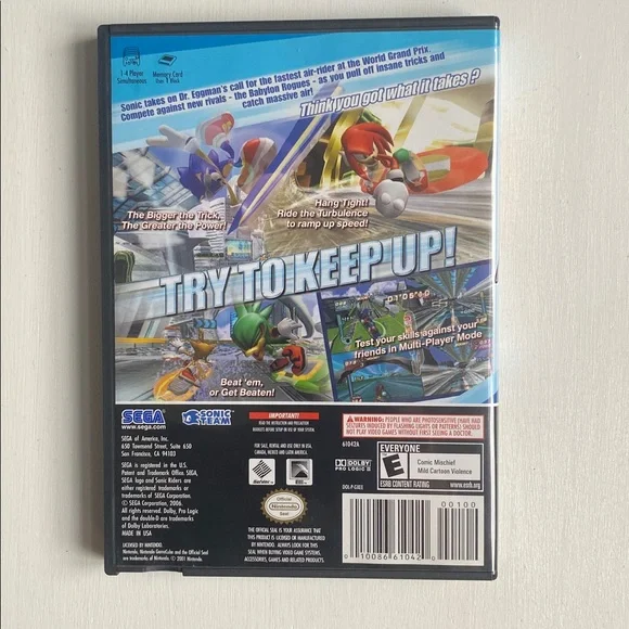 Sonic Riders (Nintendo GameCube) - Picture 2 of 6